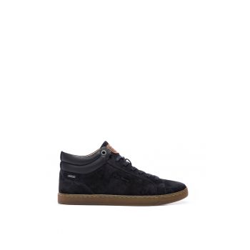 Pantofi sport mid-high din piele intoarsa