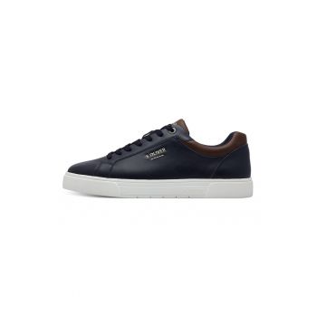 Pantofi sport uni de piele cu logo