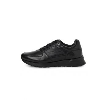 Pantofi sport wedge de piele