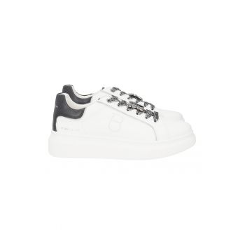Pantofi sport wedge din piele Fenice