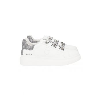 Pantofi sport wedge din piele