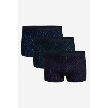 Set de boxeri cu imprimeu geometric - 3 perechi