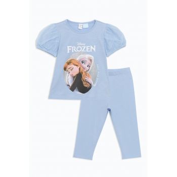 Set de tricou si pantaloni din amestec de bumbac - 2 piese