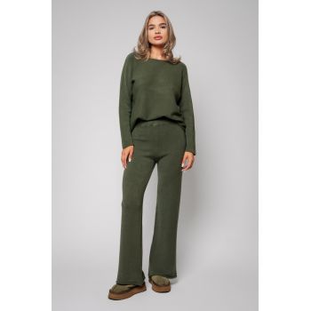 Set Pulover si Pantalon lung Kaki 14016