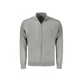 Bluza cu fermoar barbati - cu mini logo brodat - Regular fit -