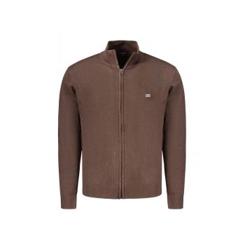 Bluza cu fermoar barbati - cu mini logo brodat - Regular fit -