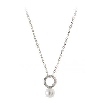 Colier de argint 925 cu perla si cristal