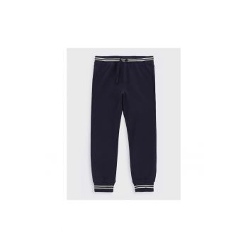 Pantaloni lungi -  301232674 - Bumbac - Albastru marin