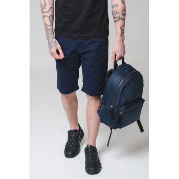 Pantaloni scurti din amestec de bumbac cu model uni