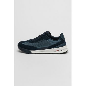 Pantofi sport de material textil cu captuseala de piele intoarsa