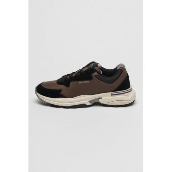 Pantofi sport de piele cu captuseala de piele intoarsa