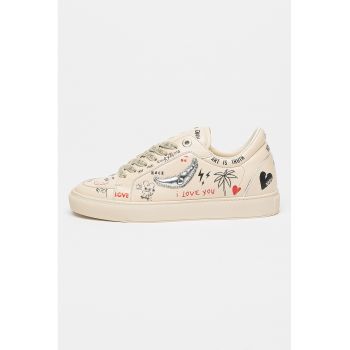 Pantofi sport din piele Fly On Love