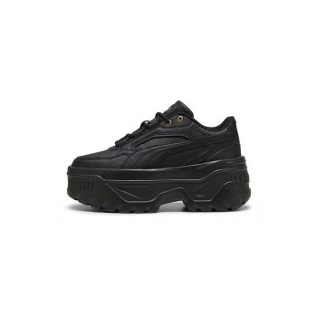 Pantofi sport flatform de piele ecologica