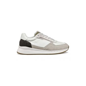 Pantofi sport uni cu insertii de piele intoarsa