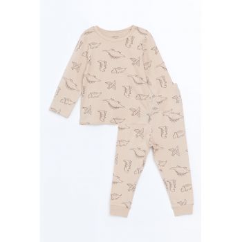 Pijama cu imprimeu cu dinozaur