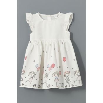 Rochie din bumbac cu croiala baby-doll