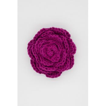 Brosa de bumbac cu design floral