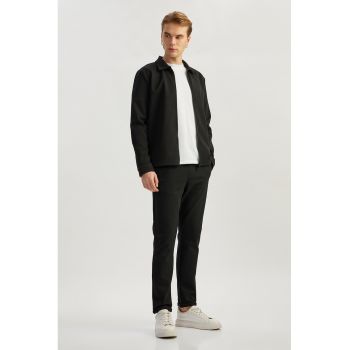Pantaloni uni cu snur in talie