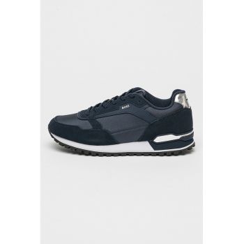 Pantofi sport cu insertii de plasa si piele intoarsa Parkour
