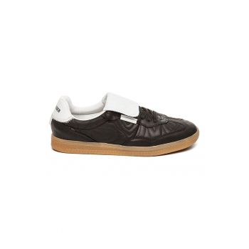 Pantofi sport de piele cu cusaturi decorative