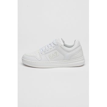 Pantofi sport de piele ecologica cu model colorblock