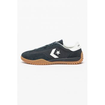 Pantofi sport de piele intoarsa cu logo