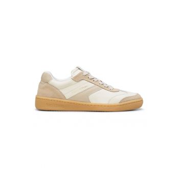 Pantofi sport de piele si piele intoarsa