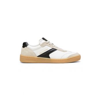 Pantofi sport de piele si piele intoarsa