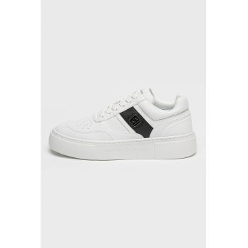 PAntofi sport din piele ecologica cu platforma