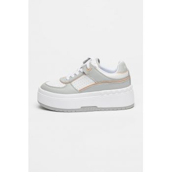 Pantofi sport flatform cu sireturi