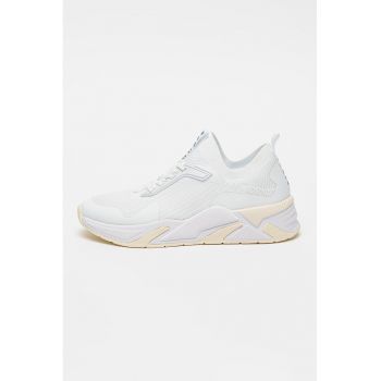 Pantofi sport slip-on cu aspect tricotat