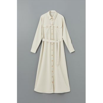Rochie-camasa cu cordon in talie