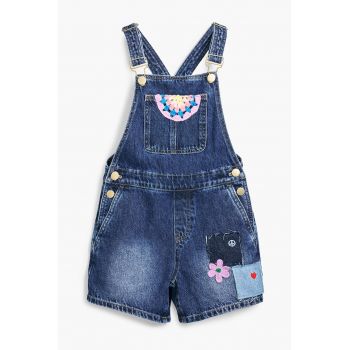 Salopeta scurta de denim