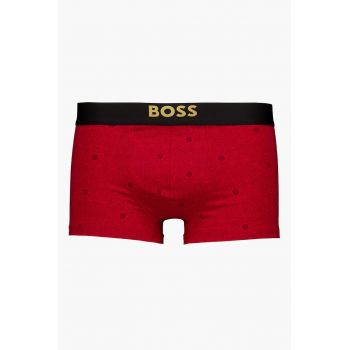 Set de boxeri cu imprimeu si talie elastica