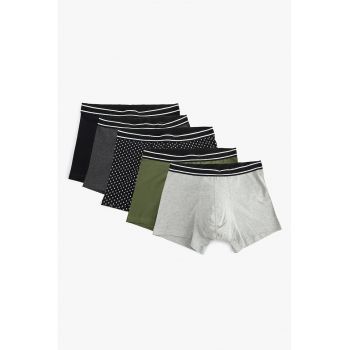Set de boxeri cu model uni - 5 Perechi