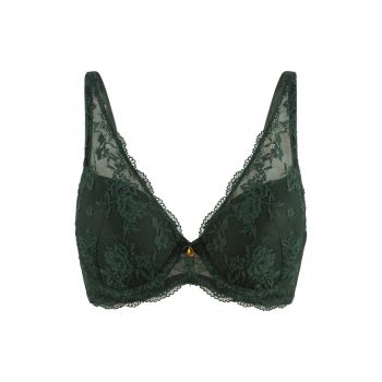 Sutien cu cupe triunghiulare si dantela