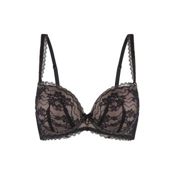 Sutien push-up cu insertii de dantela