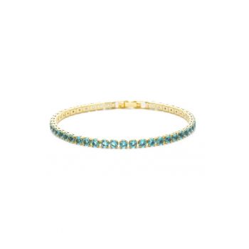 Bratara Tennis Aurie Turcoaz