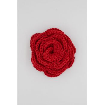 Brosa de bumbac cu design floral