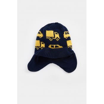 Caciula trapper din tricot