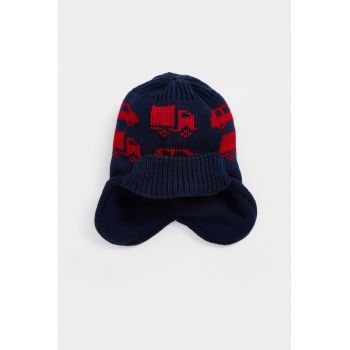 Caciula trapper din tricot