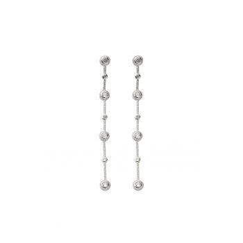 Cercei Lungi Luxury Silver