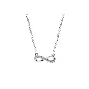 Colier Argint Infinity Love