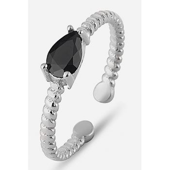 Inel ajustabil din argint 925 cu zirconia