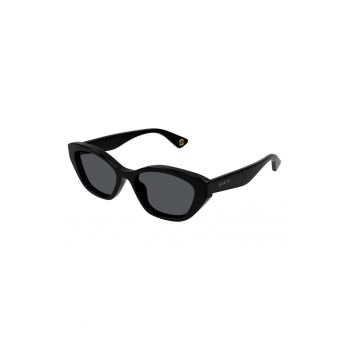 Ochelari de soare cat-eye cu lentila cu culoare uniforma
