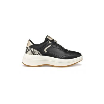 Pantofi sport cu detaliu cu aspect de piele de sarpe