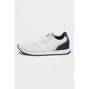 Pantofi sport cu insertii din piele intoarsa