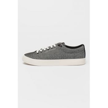 Pantofi sport din in cu logo
