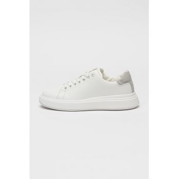 Pantofi sport din piele cu detaliu logo