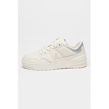 Pantofi sport din piele cu detaliu logo